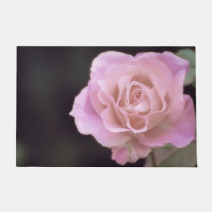 Wunderschöne Rosa Rose Fußmatte