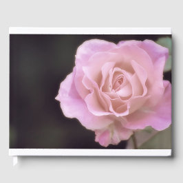 Wunderschöne Rosa Rose Gästebuch