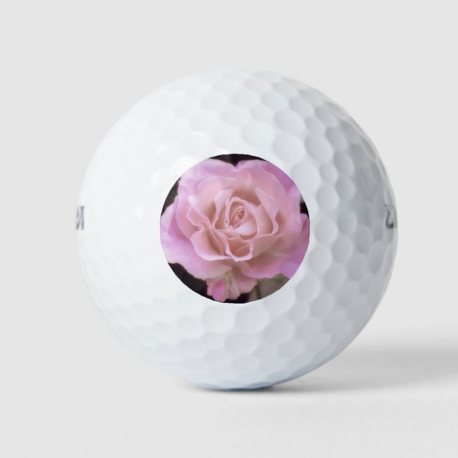 Wunderschöne Rosa Rose Golfball (Vorderseite)