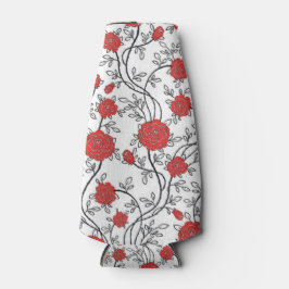 wunderschöne rote Rose Flaschenkühler