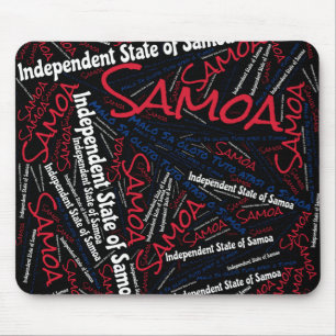 Wunderschöne Samoa Flag Farben Patriotisch Mousepad