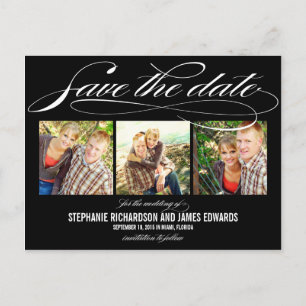 Wunderschöne Schrift Save The Date Karte