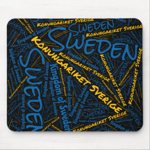 Wunderschöne Schweden Flaggen Farben Patriotic Mousepad