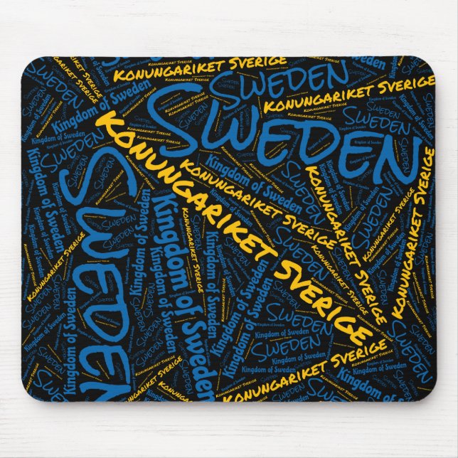 Wunderschöne Schweden Flaggen Farben Patriotic Mousepad (Vorne)