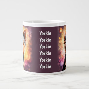 Wunderschöne Skizze eines Yorkie-Hundes Jumbo-Tasse