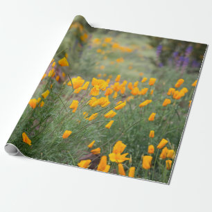 wunderschöne und duftende Wildblumen, die in Tuben Geschenkpapier