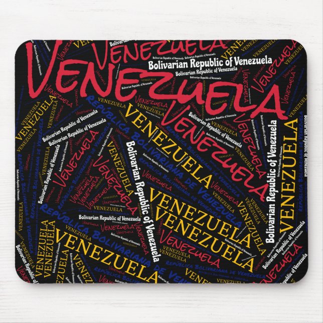 Wunderschöne venezolanische Flaggenfarben Patrioti Mousepad (Vorne)