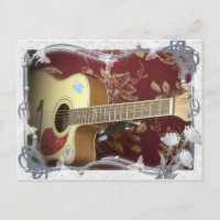 Wunderschöne Vintage Gitarre auf dem afrikanischen
