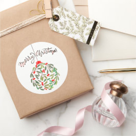 Wunderschöne Weihnachtsaufkleber Runder Aufkleber