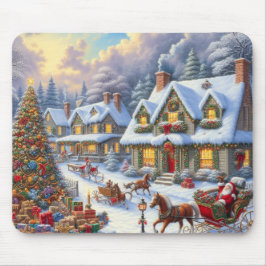 Wunderschöne Weihnachtsdörfer Mousepad