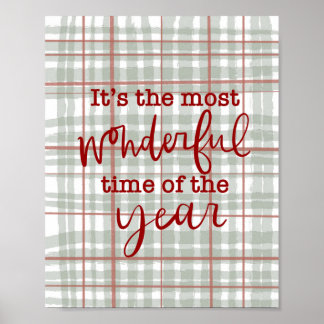 Wunderschöne Weihnachtsmauer Kunst Poster