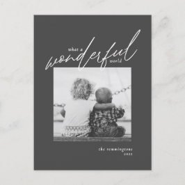 Wunderschöne Welt Einfaches Foto Weihnachten Schwa