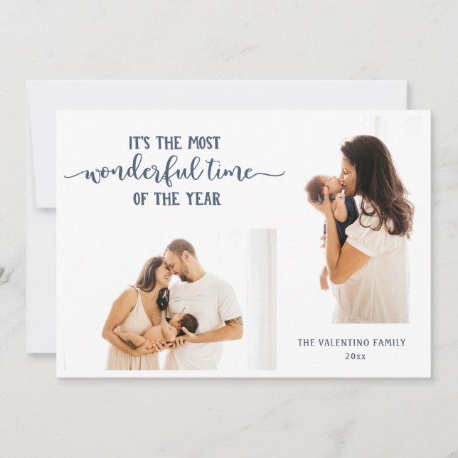 Wunderschöne Zeit 2 Foto Feiertagskarte (Vorderseite)