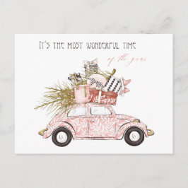 Wunderschöne Zeit des Jahres pink Girly Urlaub Postkarte