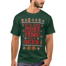 Wunderschöne Zeit für ein Bier Weihnachten Urlaub