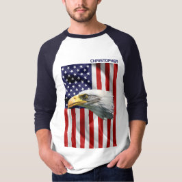 Wunderschöner amerikanischer Adler, The USA Flag,  T-Shirt