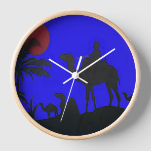 Wunderschöner atemberaubender Sonnenuntergang Kame Wanduhr