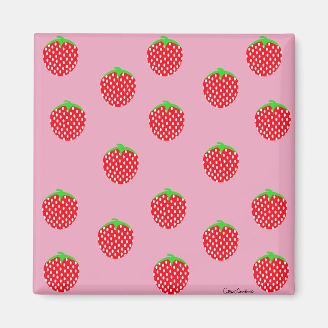 Wunderschöner Beeren-Sommer Magnet (Vorne)