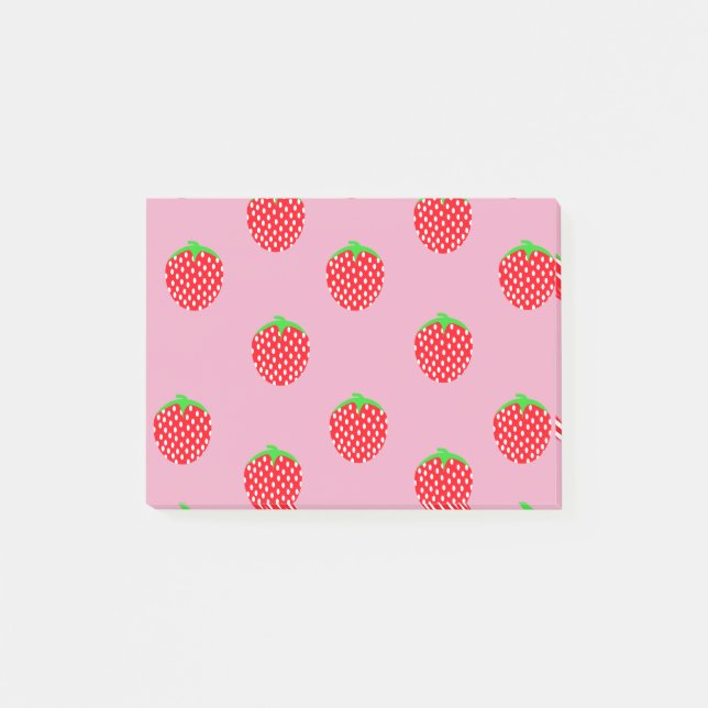 Wunderschöner Beeren-Sommer Post-it Klebezettel (Vorderseite)