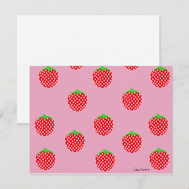 Wunderschöner Beeren-Sommer Postkarte (Vorne/Hinten)