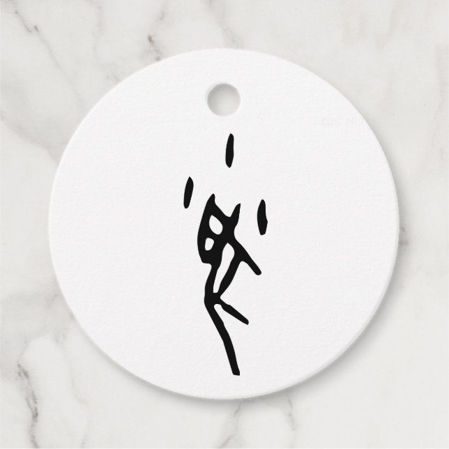 Wunderschöner chinesischer Zodiac-Rat-#001- Geschenkanhänger (Vorderseite)