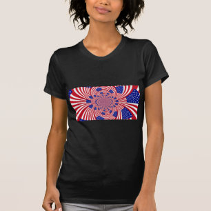 Wunderschöner erstaunlicher Kaleidoskop der Flagge T-Shirt