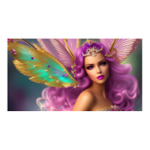 Wunderschöner Fantasy Zauberschmetterling lila ros
