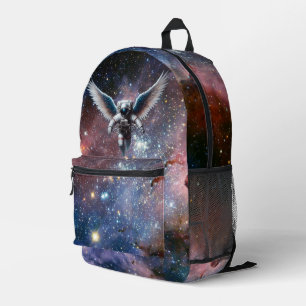 Wunderschöner Flügelatron und Galaxie Bedruckter Rucksack