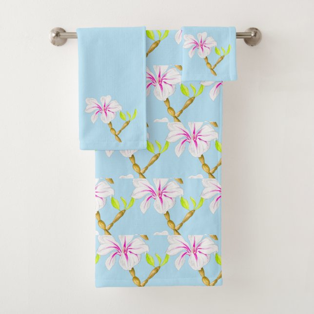 Wunderschöner Frühling auf einem Badetuch-Set (M) Badhandtuch Set (Insitu)