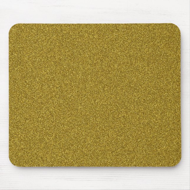 Wunderschöner, gürtelgelber Glitzer Mousepad (Vorne)