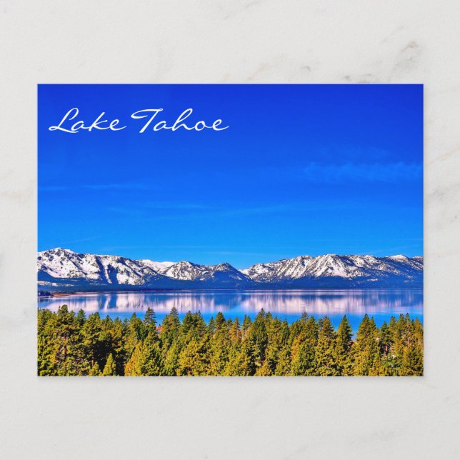 WUNDERSCHÖNER LAKE TAHOE POSTKARTE (Vorderseite)