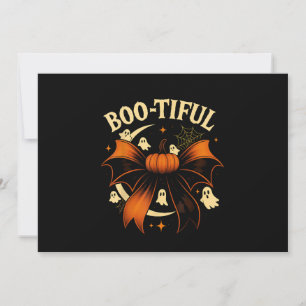 Wunderschöner lustiger Halloween-Coquette-Bogen-Kü Feiertagskarte