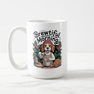Wunderschöner Morgen Lustiger Barista-Beagle-Kaffe Kaffeetasse
