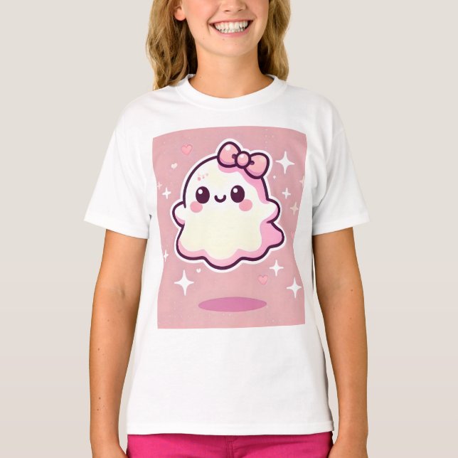 👻 🎀 wunderschöner Pinkoween T - Shirt für Girls! (Vorderseite)