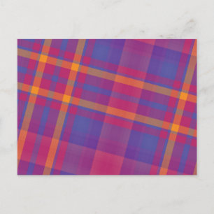 Wunderschöner schottischer Tartan Postkarte