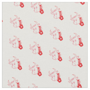 Wunderschöner Stoff mit einer Schweizer Kuh muhhhh