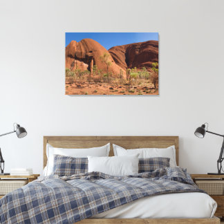 Wunderschöner Uluru / Ayers Rock in Nahaufnahme Leinwanddruck