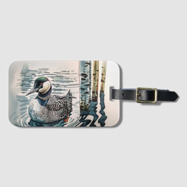 wunderschöner Wasserballon Gepäckanhänger (Vorderseite (Horizontal))