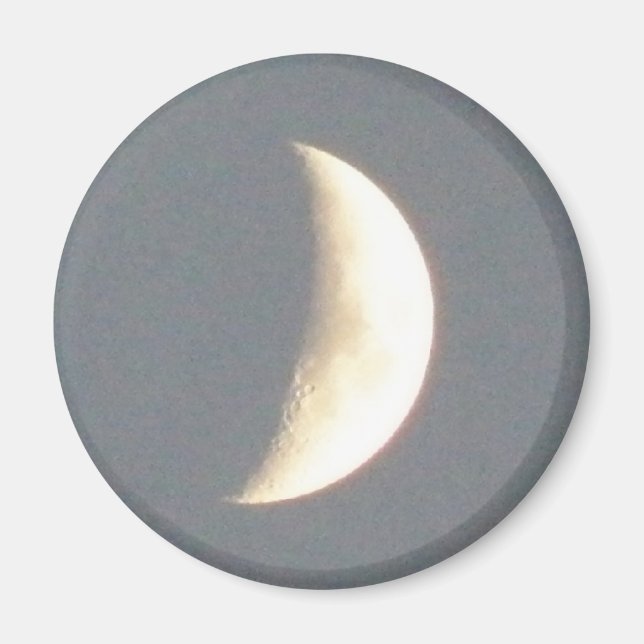 Wunderschöner Waxcrescent Moon bei Dusk Magnet (Vorne)