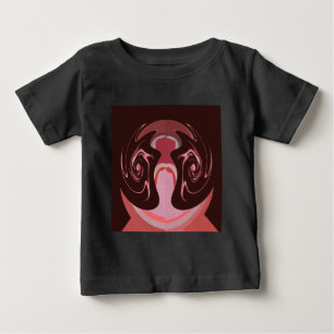 Wunderschönes afrikanisches Maroon Motif Print Des Baby T-shirt