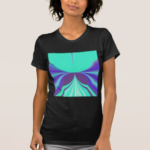 Wunderschönes atemberaubendes lila-cyan Motiv Must T-Shirt