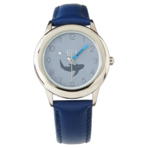 Wunderschönes Blau unter dem Meereswal Armbanduhr