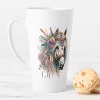 Wunderschönes Boho-Pferd Milchtasse
