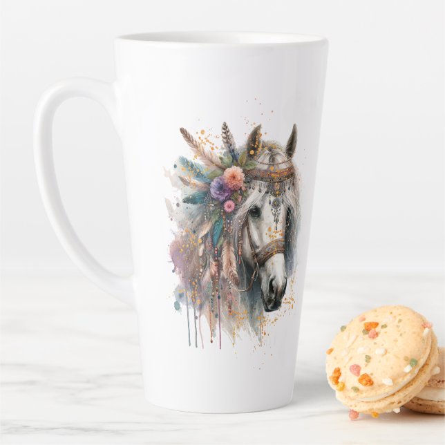 Wunderschönes Boho-Pferd Milchtasse (Beispiel)