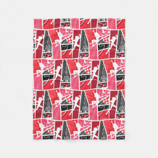 Wunderschönes Comic Ladybug Paris Pattern Fleecedecke