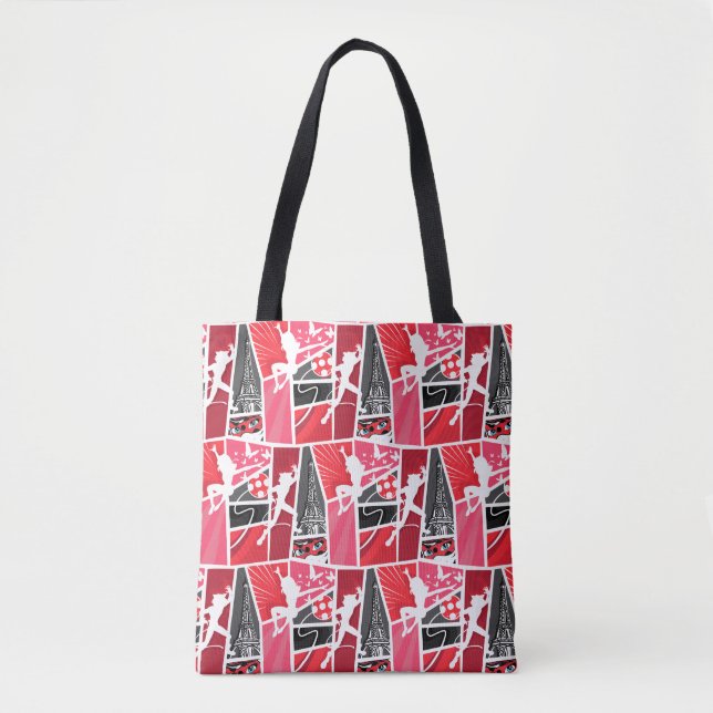Wunderschönes Comic Ladybug Paris Pattern Tasche (Vorderseite)