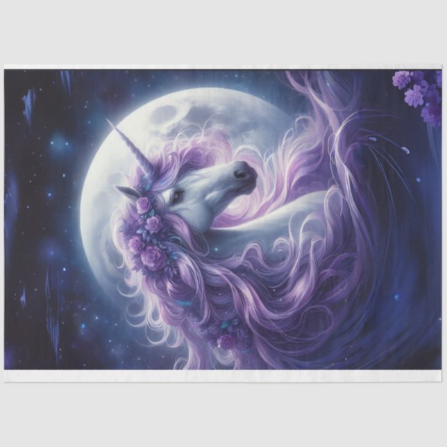 Wunderschönes Einhorn-Tissue Seidenpapier (Vorderseite)