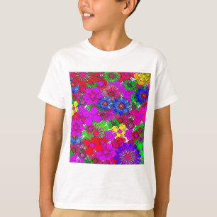 Wunderschönes Farbintensives Erstaunliches Blumenm T-Shirt