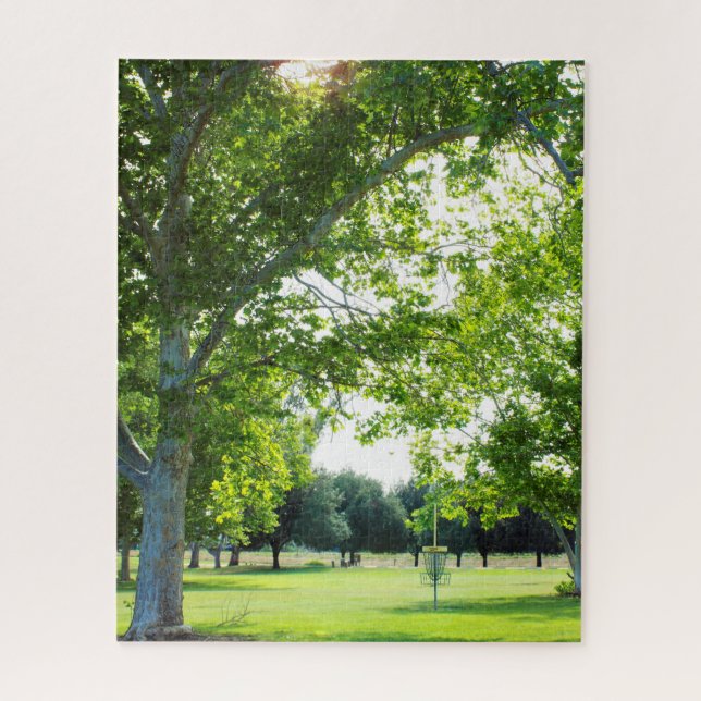 Wunderschönes Forest Disk Golf Puzzle (Vertikal)