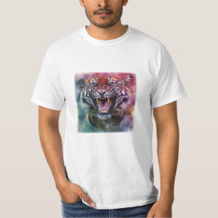 Wunderschönes Foto vom Gesicht eines knurrenden be T-Shirt